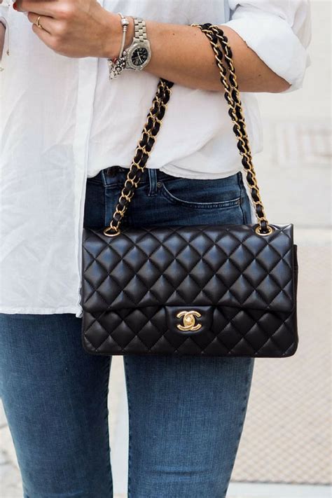 Chanel, Timeless, Chanel Classic double flap bag medium, gold hardware | Chanel bag classic ...