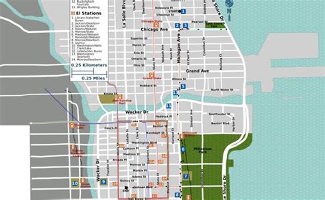 Free Images - along magnificent mile map 0