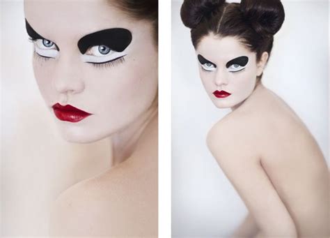 pretty panda | Panda makeup, Halloween makeup looks, Cute makeup