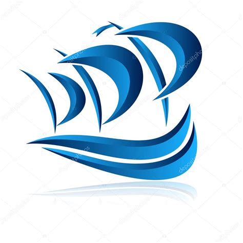 Abstract sail logo design template — Stock Vector © Valentin1982 #49700389