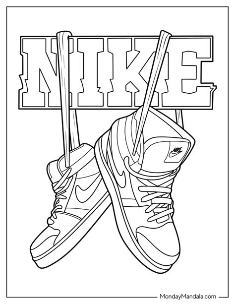 20 Nike Coloring Pages (Free PDF Printables), swoosh print ...