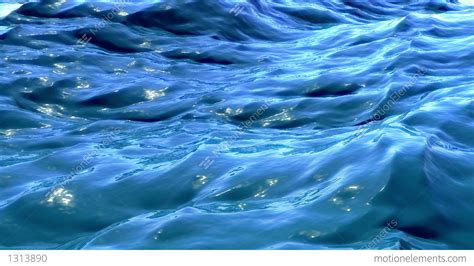 Ocean: Loopable Blue Water Ripples And Waves With Slow Motion Stock Animation | 1313890