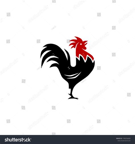 Rooster Isolated On White Background Stock Vector (Royalty Free) 1789256600 | Shutterstock