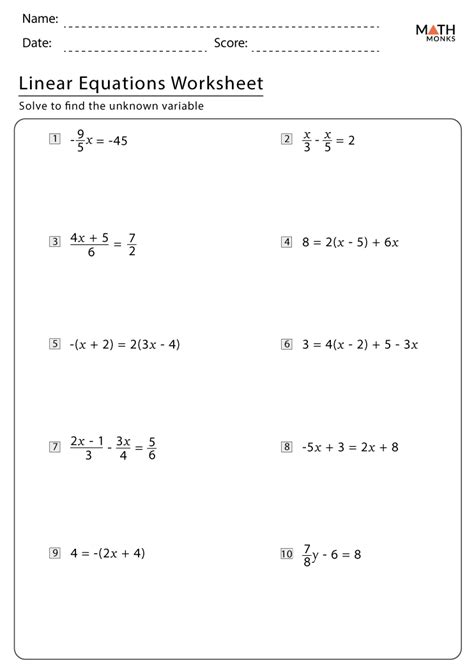 Systems Of Linear Equations In Three Variables Worksheet Pdf - Diy Projects