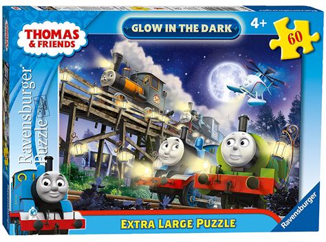 Thomas The Tank Engine 'Glow In Dark' 60 Piece Jigsaw Puzzle Game ...