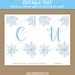 Snowflake Banner Printable Snowflake Baby Shower Banner Snowflake Birthday Banner Winter Wedding ...