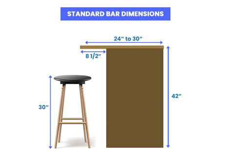 Bar Dimensions Layout Size Guide Designing Idea