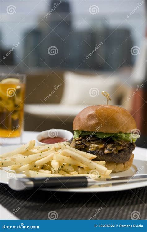 Kobe Beef Burger stock photo. Image of beef, diner, medium - 10285322