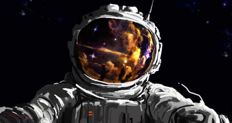 artwork, Fantasy Art, Concept Art, Space, Astronaut, Spacesuit, Stars ...