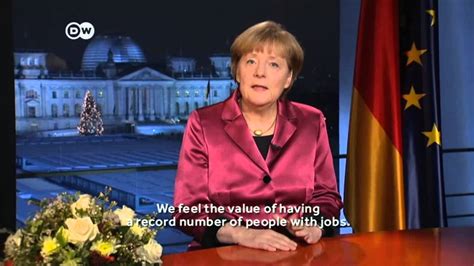 Angela Merkel — 2015 New Year's Speech - YouTube