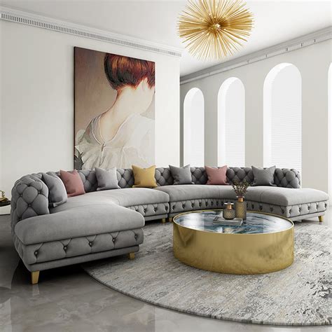 Chesterfield Sectional Sofa – LaFloria Home Décor