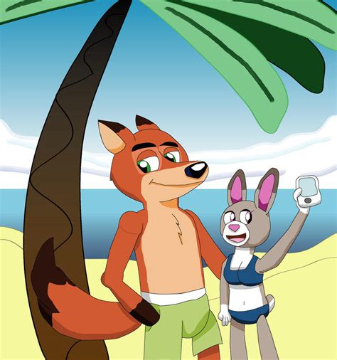 Nick and Judy in the beach by marlon94 on DeviantArt