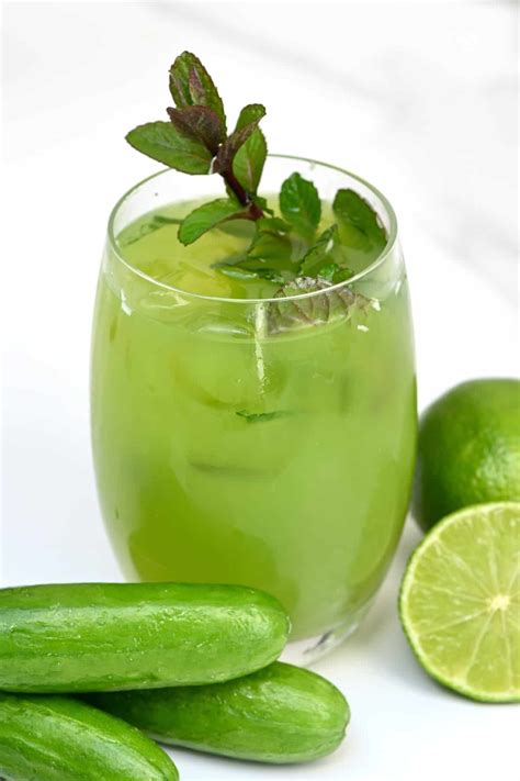 Refreshing Cucumber Lemonade (with Lemon or Lime) - Alphafoodie