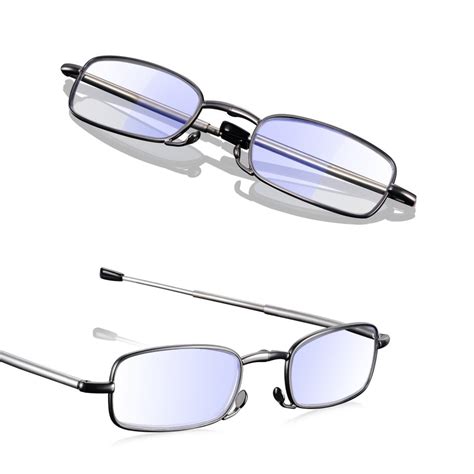 Read Optics Compact Folding Telescopic Reading Glasses - Blue Light ...