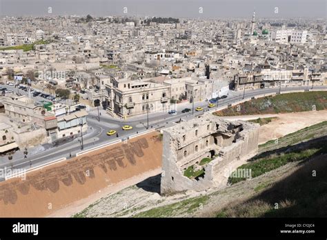 Aleppo citadel aerial hi-res stock photography and images - Alamy