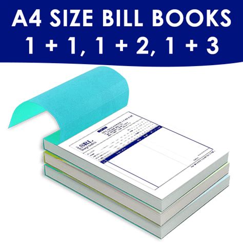 Print Custom Bill Books Online @ Lowest Price | High Quality Printing | Madras Prints