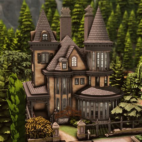 Sims 4 Dark Academia Dark Academia Mansion Dark Acade - vrogue.co