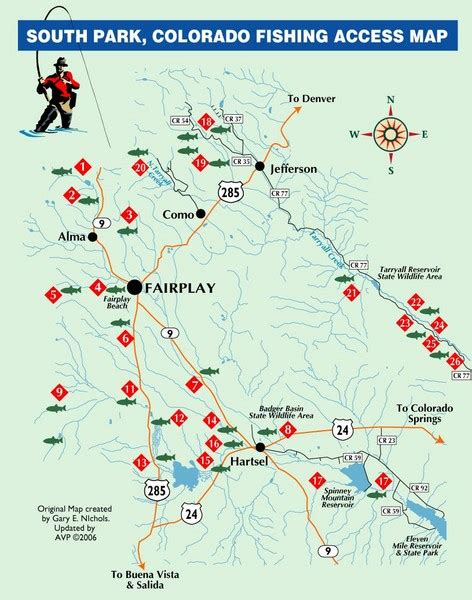 South ParkColorado Fishing Map - South Park CO • mappery