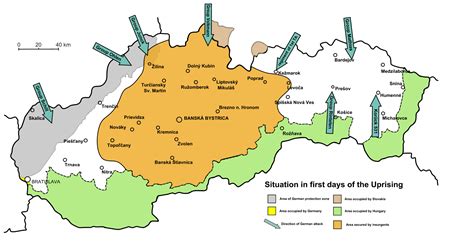 A map of the Slovak National Uprising at its beginning in 1944 [1918x995] : MapPorn