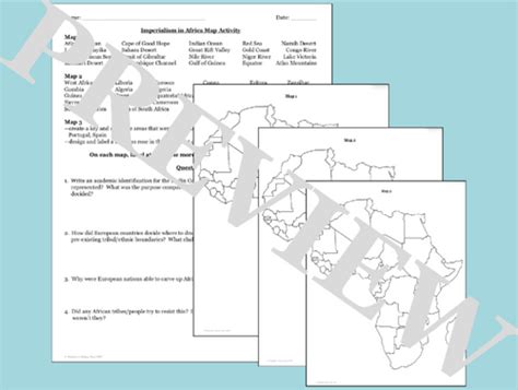 European Imperialism Africa Map Scramble