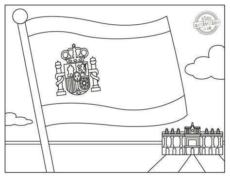 Traditional Spain Flag Coloring Pages Kids Activities Blog |Kids Activities