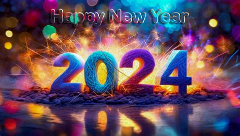 New Year, 2024, Greeting Card Free Stock Photo - Public Domain Pictures