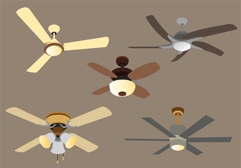 Ceiling Fan Vector Pack 156456 Vector Art at Vecteezy