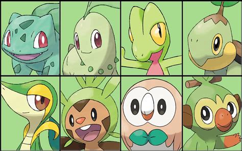 All Grass Pokemon Starters