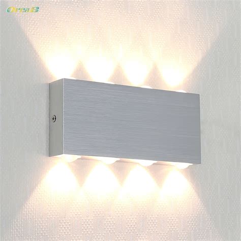 8W /12W Silver Color Decorative Indoor Wall Mounted Led Wall Light ...