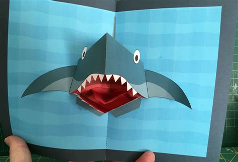 Shark Pop-Up Card Template | DIY Crafts