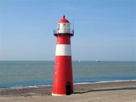 Netherlands, Lighthouse Netherlands Coast Blue Sky Zeal #netherlands, #lighthouse, #netherlands ...