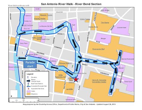 San Antonio River Walk Map - Maping Resources