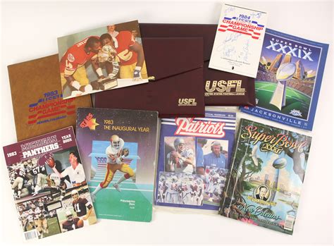 Lot Detail - 1983-2005 USFL NFL Memorabilia Collection - Lot of 9 w ...