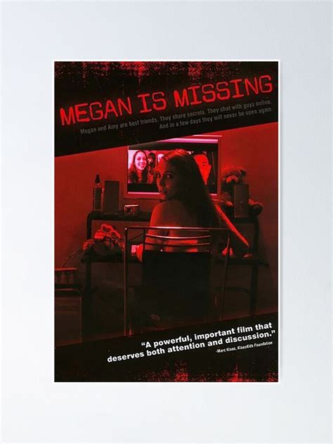 "megan is missing movie " Poster for Sale by denhamber | Redbubble