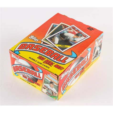 1988 Topps "The Real One" Bubble Gum Baseball Cards Box with (36) Packs ...