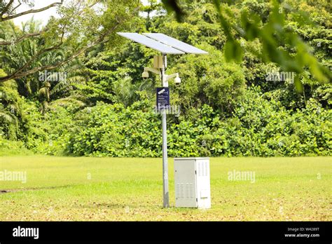 Solar Powered CCTV Singapore Stock Photo - Alamy