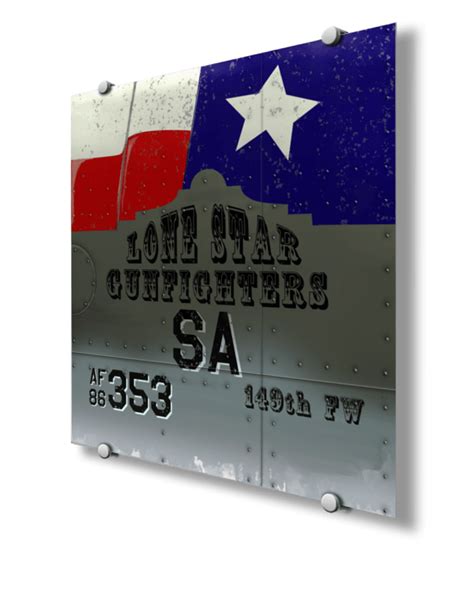 149th FW Lonestar Gunfighters Nose Art - Squadron Posters