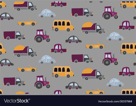 Cartoon transportation background Royalty Free Vector Image