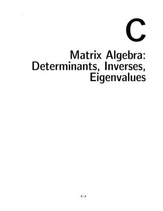 Matrices and determinants | PDF