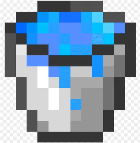 Minecraft Clipart Bucket Water - Cubo De Agua Minecraft PNG Transparent With Clear Background ID ...