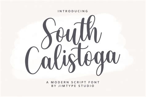 South Calistoga Calligraphy Font - Download fonts