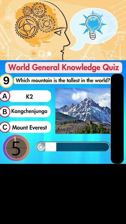 Which mountain is the tallest in the world? General Knowledge Quiz # ...