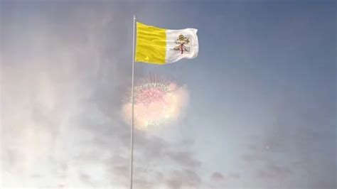 Vatican City State Flag With Fireworks B... | Stock Video | Pond5