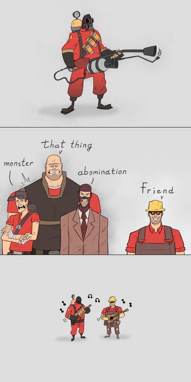 Pyro will always have at least one friend | Team fortress 2 medic, Team fortress 2, Team fortess 2