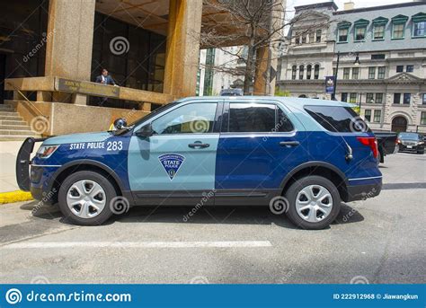 Massachusetts State Police Car, Boston, USA Editorial Stock Photo ...