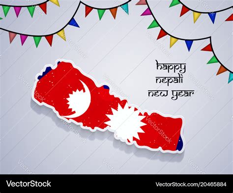 Nepali new year background Royalty Free Vector Image