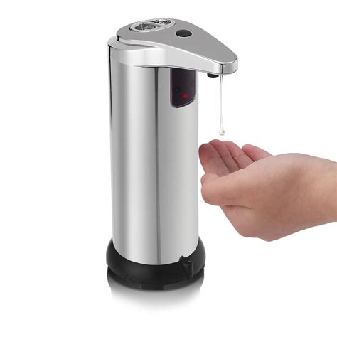 Automatic Soap Dispenser IR Sensor Touchless Stainless Steel Hand Soap ...