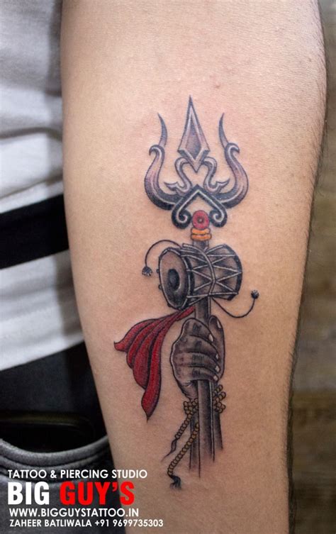 Shiva’s Trishula Tattoo Now available Only at Big Guys Tattoo and Piercing Studio. | Shiva ...