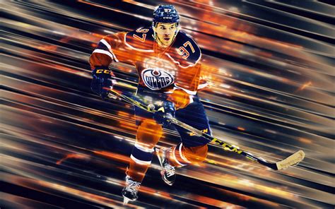 Download wallpapers Connor McDavid, 4k, Canadian hockey player, line ...