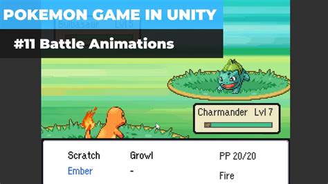 Make A Game Like Pokemon in Unity | #11 - Battle Animations - YouTube